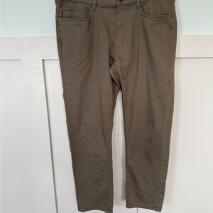 Copper & Oak Chino Pants Men’s 36x30 Green Cotton Stretch Casual Comfort Waist